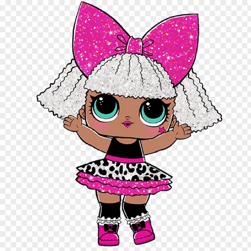 Doll L.O.L Surprise! Glitter Series Coloring Book Toy PNG