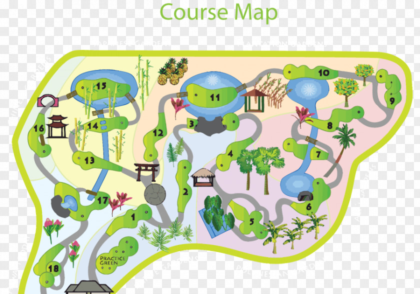 Mini Golf Organism Area Font PNG