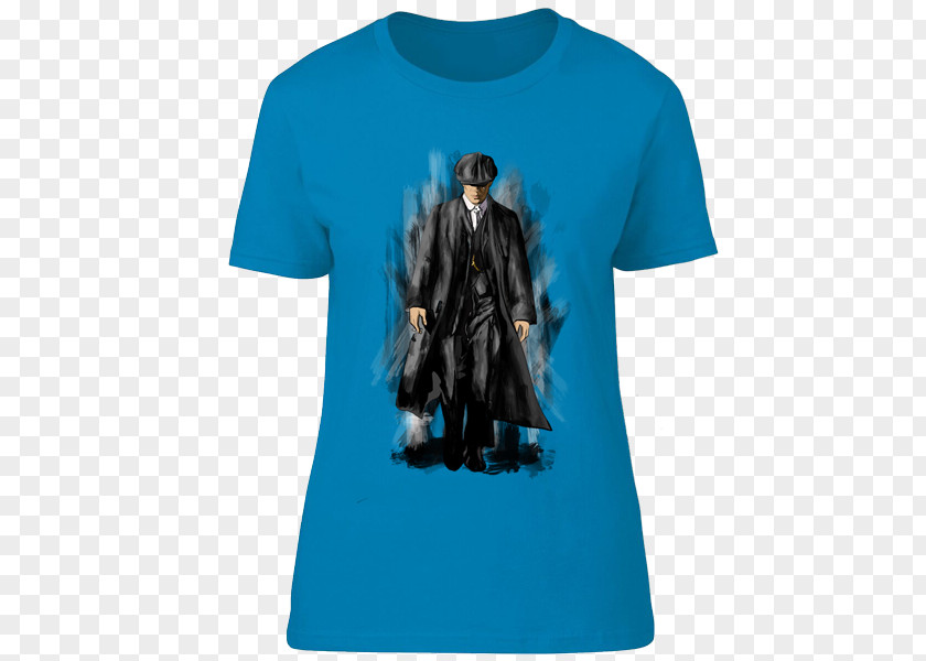 T-shirt Tommy Shelby Crew Neck Sleeve PNG