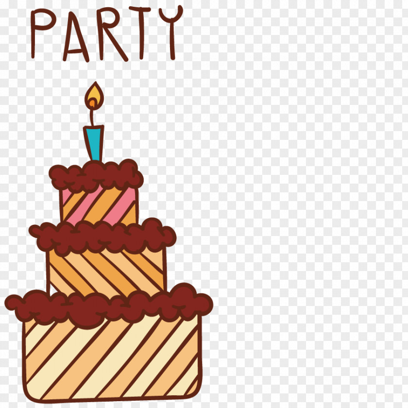 Vector Birthday Gift Cake Happy To You Wish Greeting Card PNG