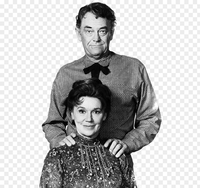 Actor Jeanette Nolan John McIntire The Virginian Wagon Train Black And White PNG