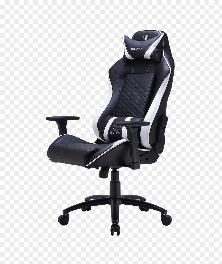 Chair Gaming Black & White Video Game Cushion PNG