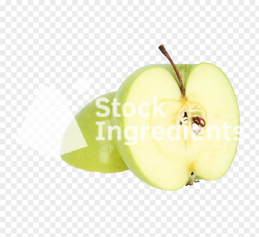 Green Apple Slice Food Granny Smith Fruit PNG