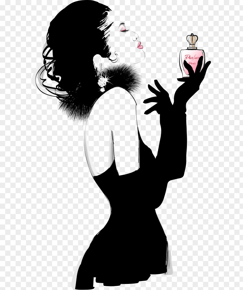 Vector Woman With Perfume Astrological Sign Horoscope Aries Illustration PNG