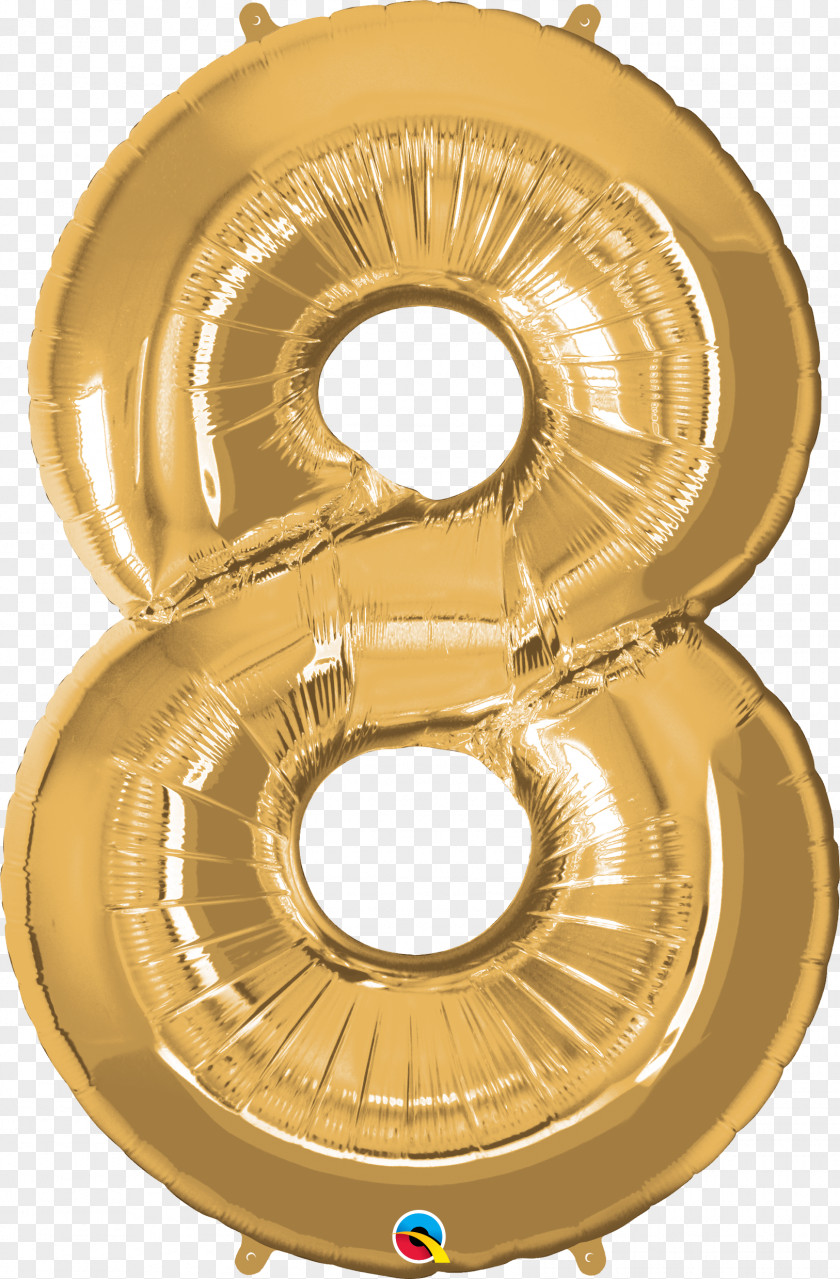 Balloon Children's Party Birthday Gold PNG