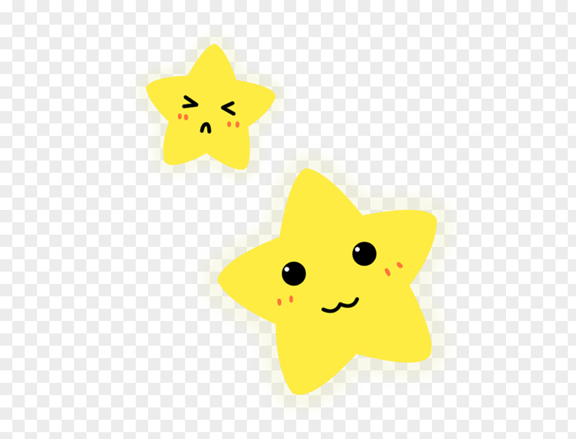 Floating Stars Star Yellow Pentagram Facial Expression PNG