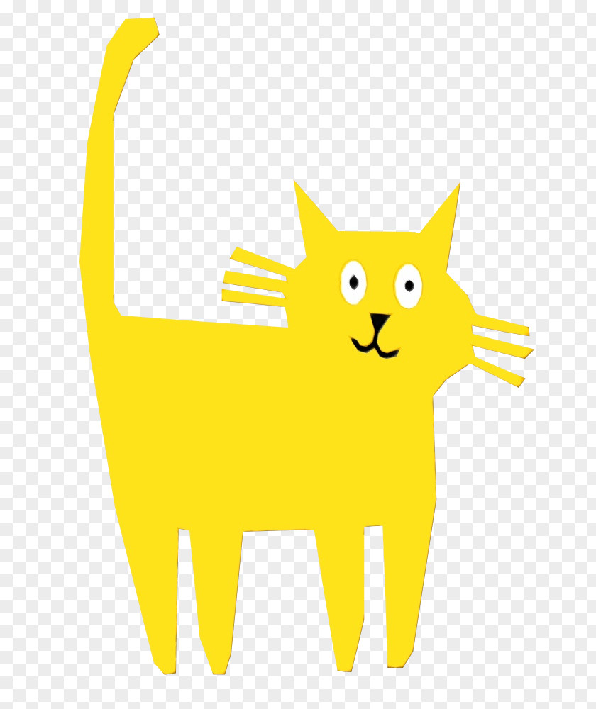 Gesture Kitten Whiskers Cat Design Angle Yellow PNG