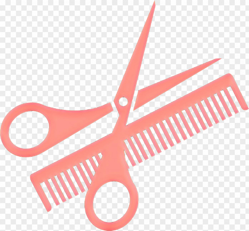 Hair Care Cutting Tool Scissors Pink Line Comb Office Instrument PNG