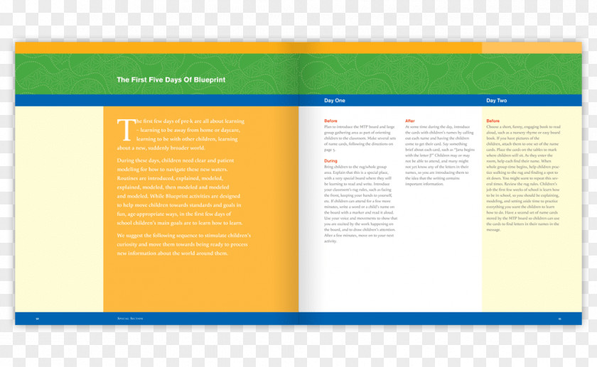 Kindergarten Leaflets Brand Web Page Brochure Font PNG