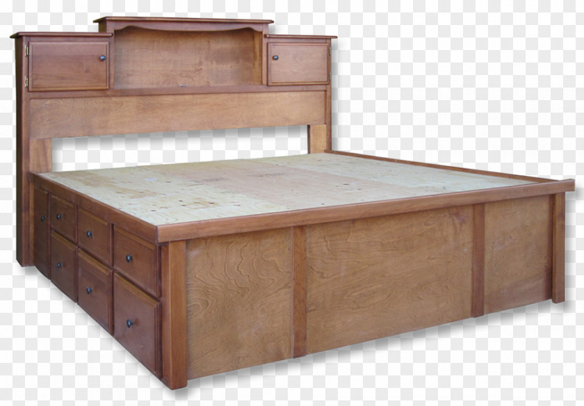 Pedestals Bed Frame Furniture Drawer Headboard Mattress PNG