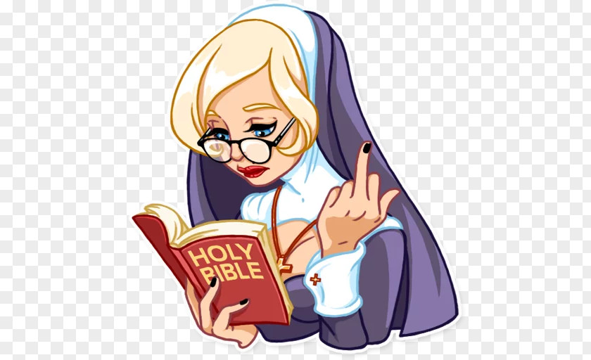 NUN STICKER Telegram PNG