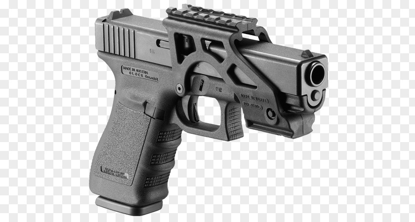 Rail Revolver FAB Defense Black Glock Tactical Scope Mount Handgun Telescopic Sight Pistol PNG
