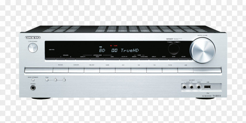 AV Receiver Onkyo TX-NR414 Amplifier Audio PNG