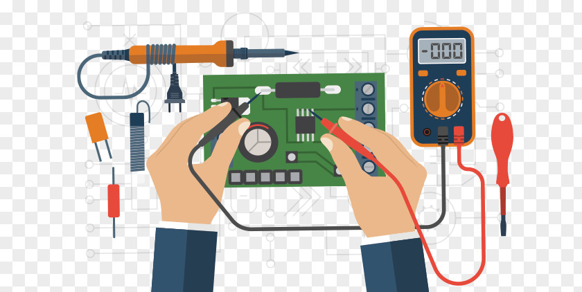 Basic Electricity Electronics Multimeter Clip Art PNG