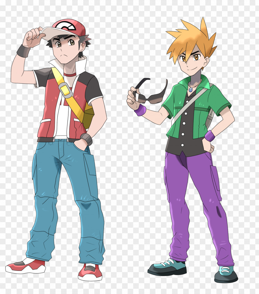 Grown Ups Pokémon Red And Blue Gary Oak Character PNG