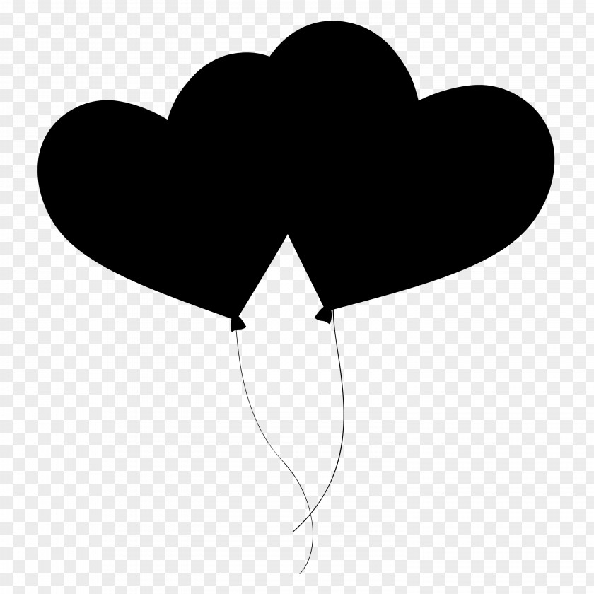 Heart Clip Art Line M-095 Black M PNG
