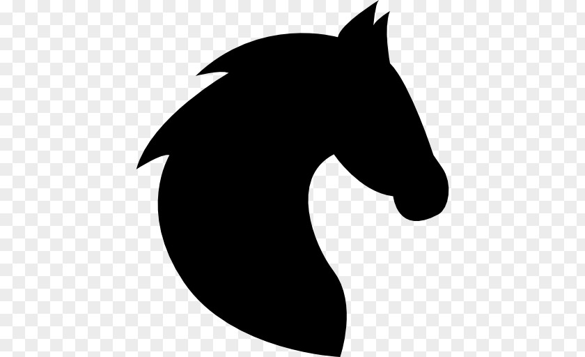 Horse Black Silhouette Clip Art PNG