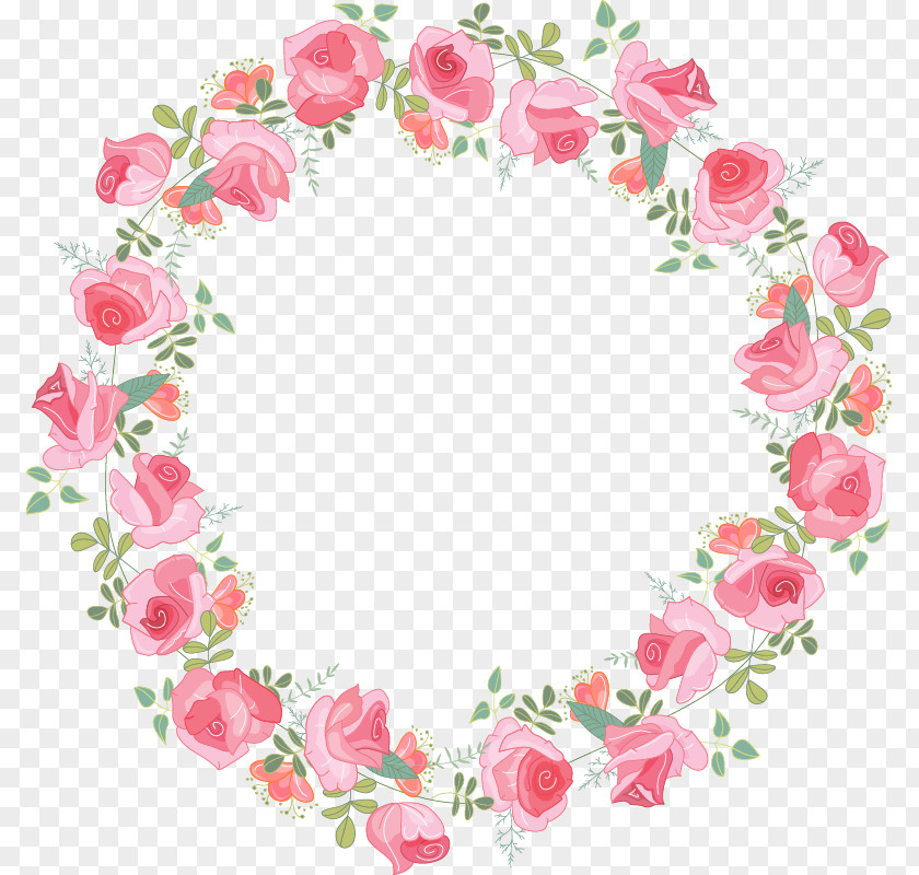 Pink Rose Garland Rosa Multiflora Beach Download PNG