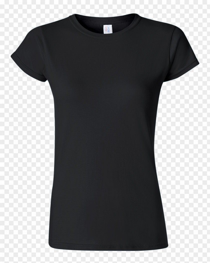 T-shirt Blank Gildan Activewear Sleeve Woman Neckline PNG