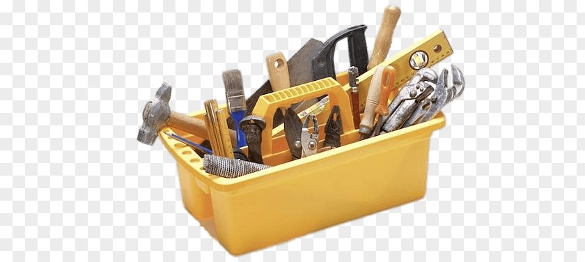 Tools In Yellow Holder PNG Holder, hand tools illustration clipart PNG