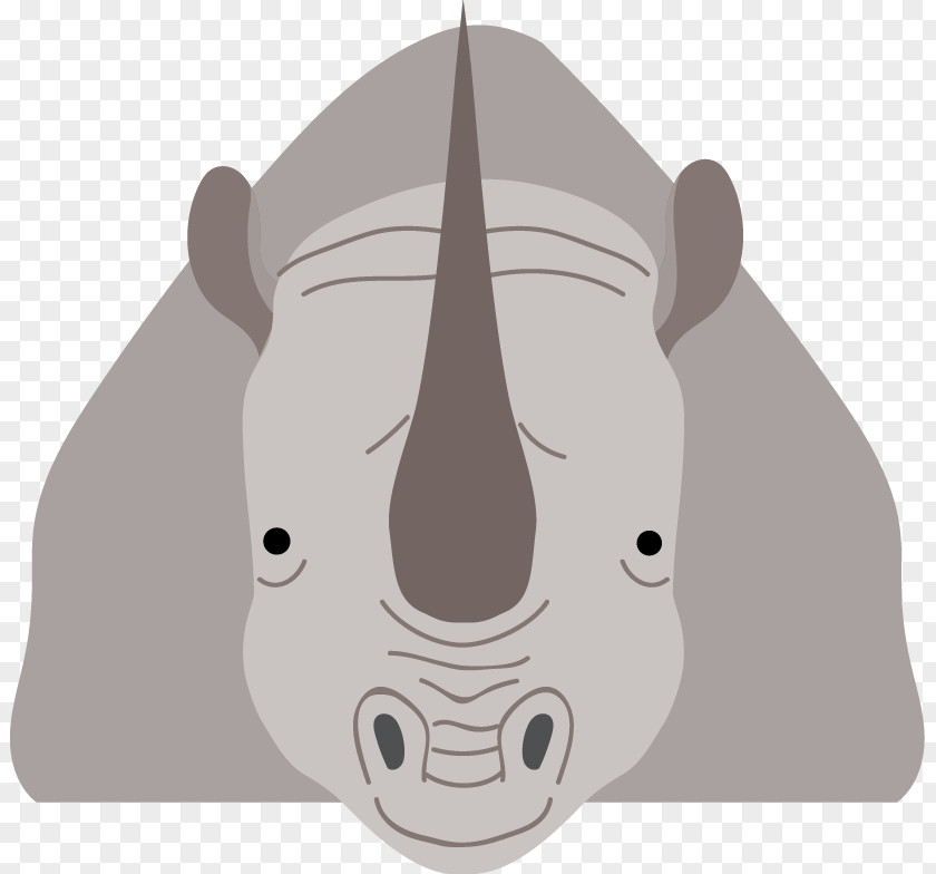 Vector Rhino Rhinoceros 3D Animal PNG
