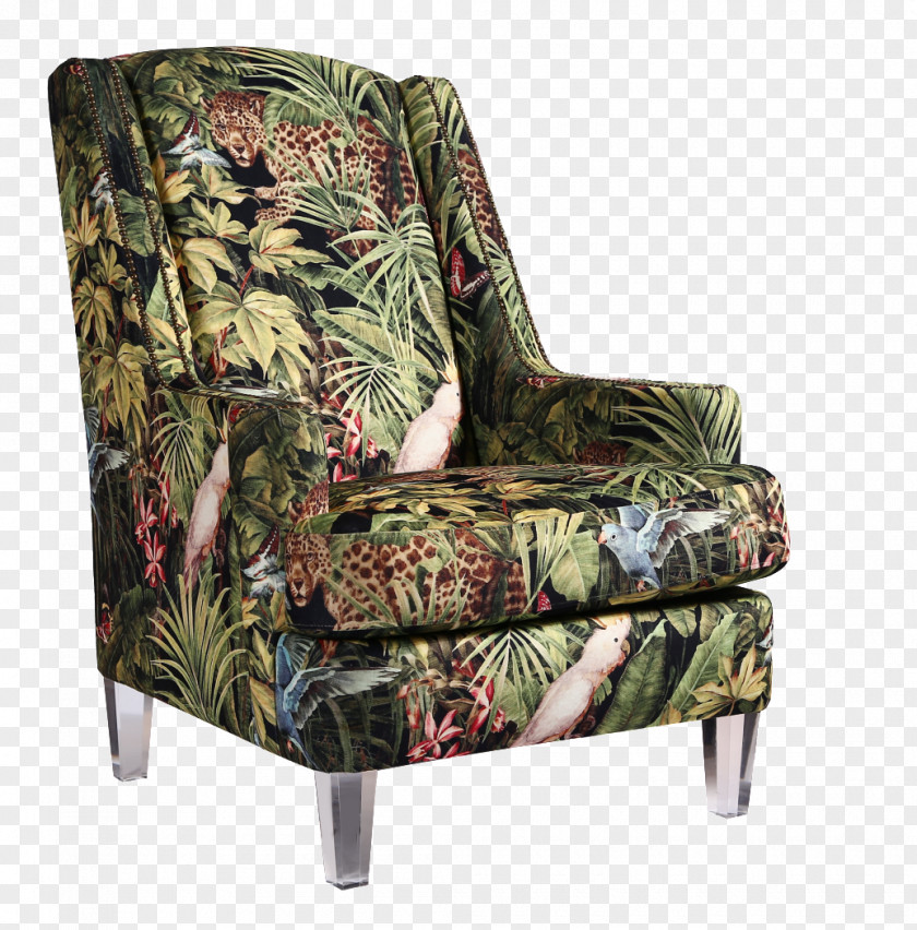 Jakli Jungle Animals Lounge Chair Couch PNG
