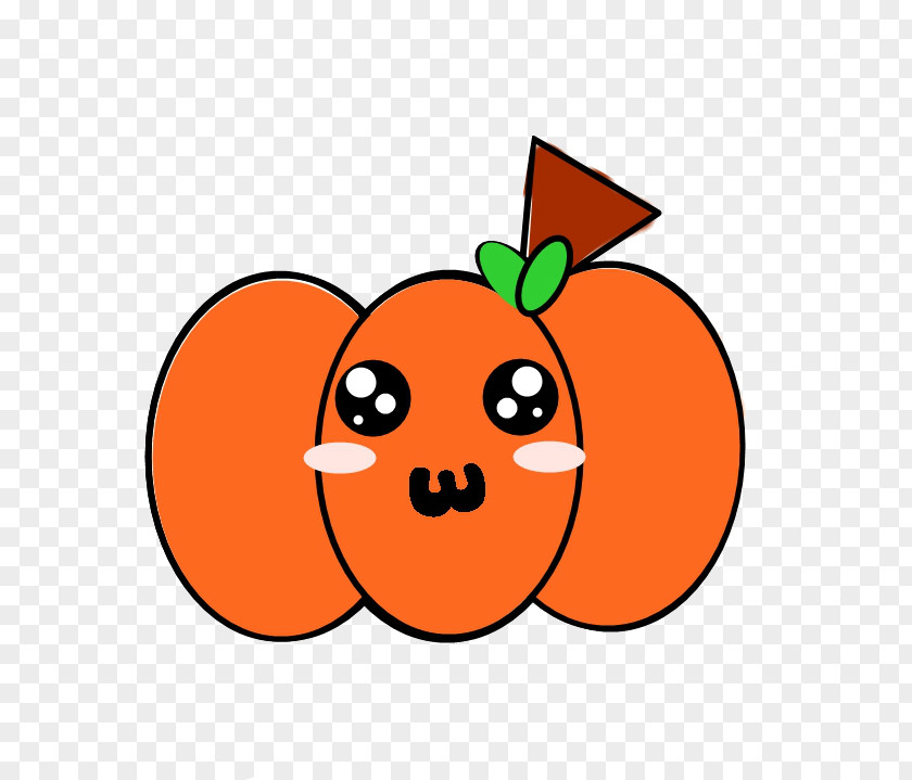 Kawaii Calabaza Kavaii Clip Art PNG