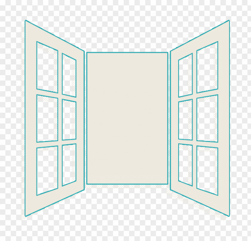 Opened Window Door Of Glasses Icon House Things PNG