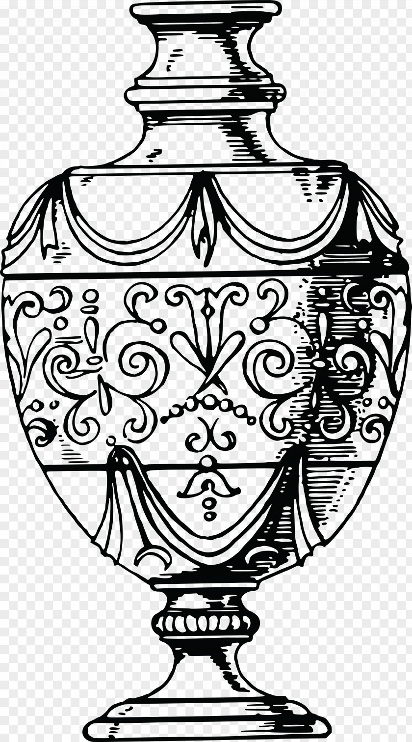 Vase Line Art Urn Clip PNG