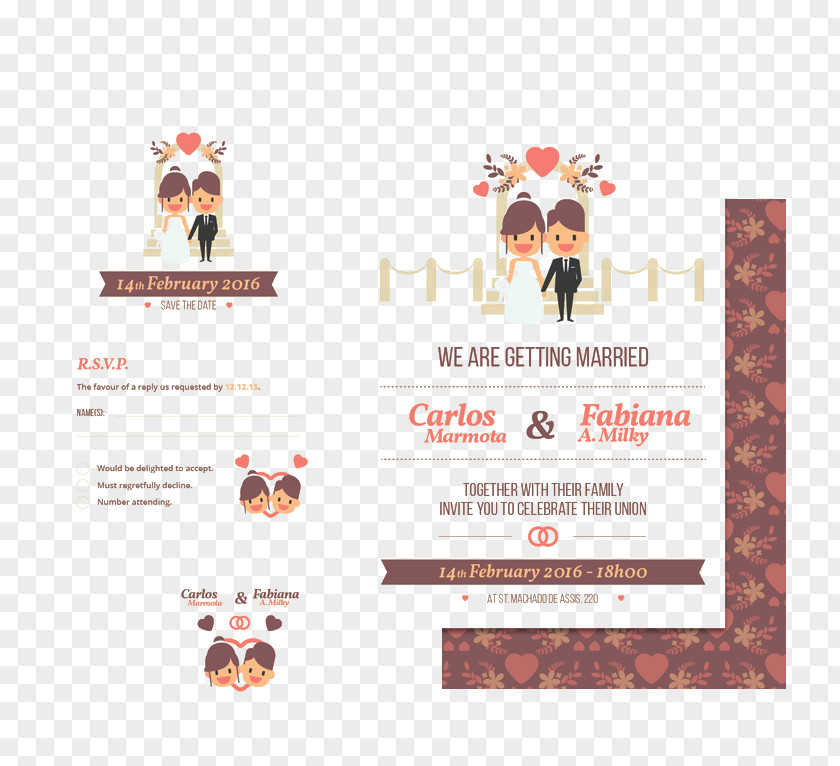 Wedding Invitation Card Convite Party PNG