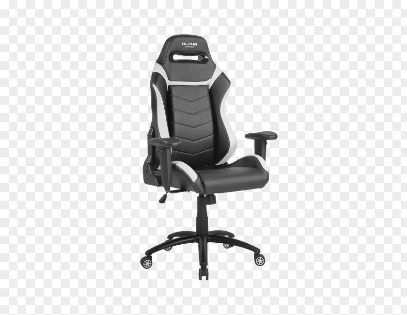 Chair Red White Gamer Black PNG