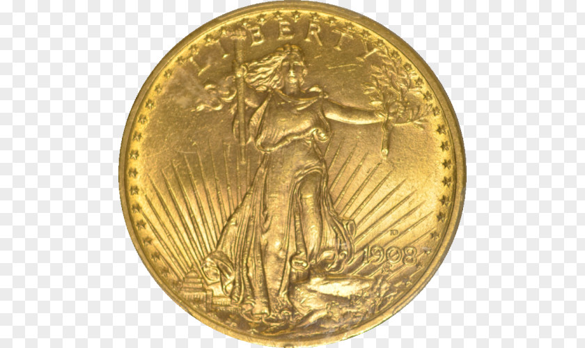 Coin Gold Saint-Gaudens Double Eagle Numismatic Guaranty Corporation PNG