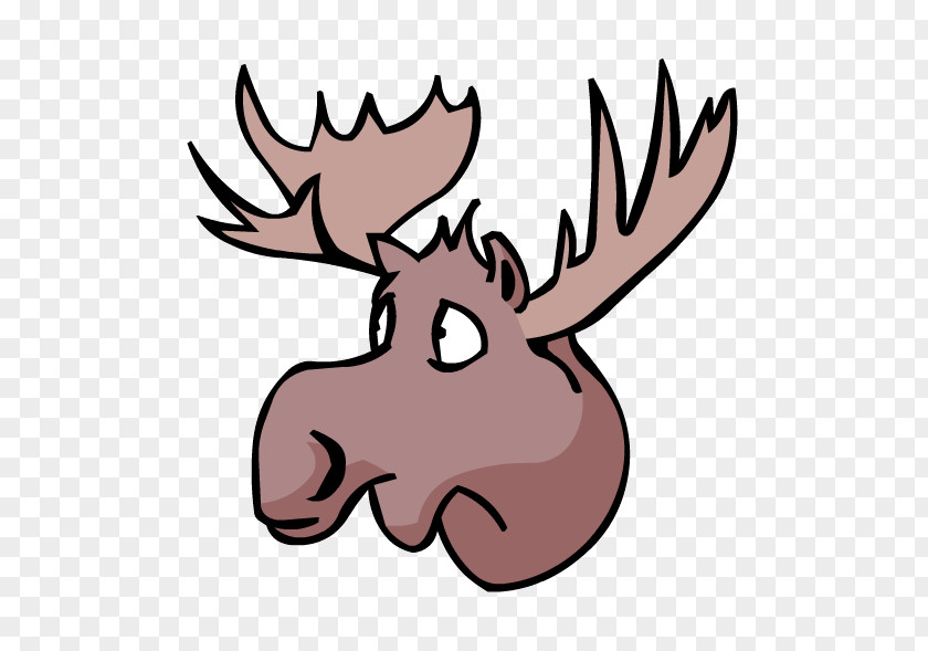 Deer Moose Elk Antler Clip Art PNG