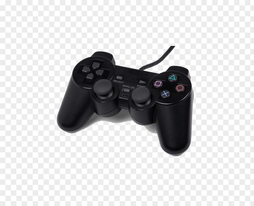 Dualshock PlayStation 2 Black 3 4 PNG