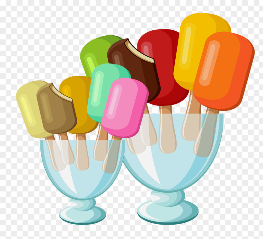 Lollipop Ice Pop Cream Milkshake Palette PNG