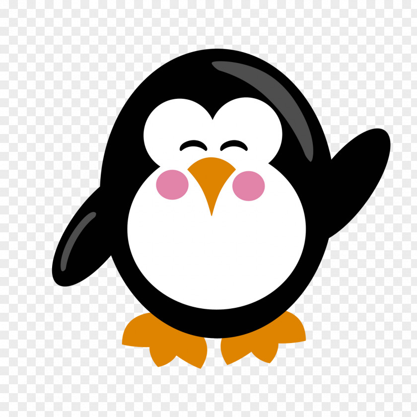 Penguin Watercolor Clip Art PNG