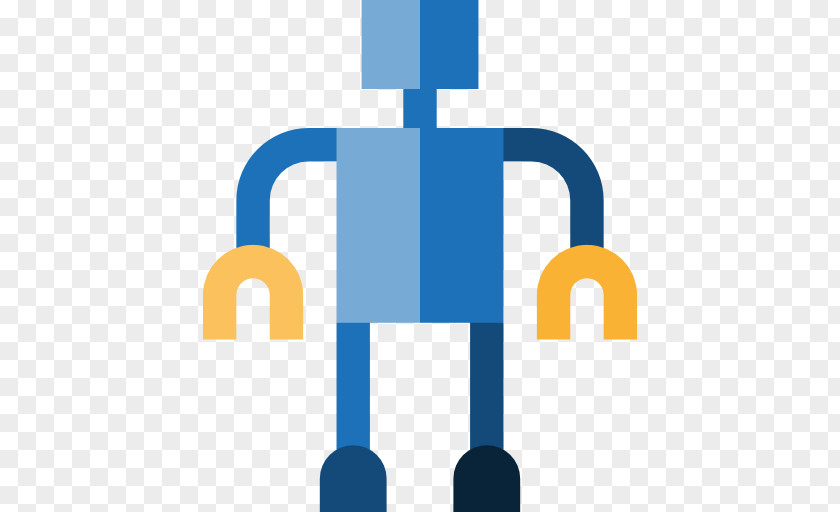 Blue Robot Android Icon PNG