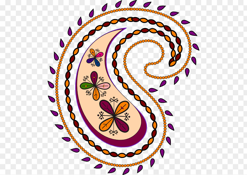 Paisley Kerchief Clip Art PNG