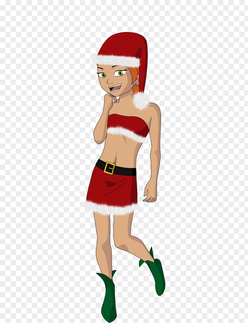 Santa Clause Gwen Tennyson Ben 10 Character Belly Dance Art PNG