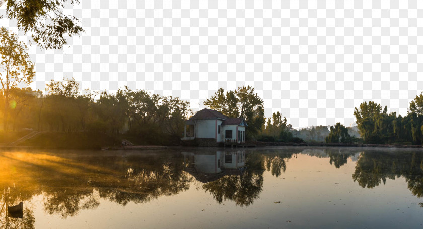 Beautiful Morning Lake Photography Download Wallpaper PNG