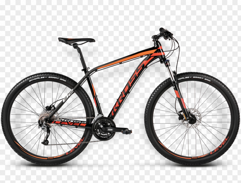 Black And Red Motorcycle Kross SA Giant Bicycles Mountain Bike Shimano PNG