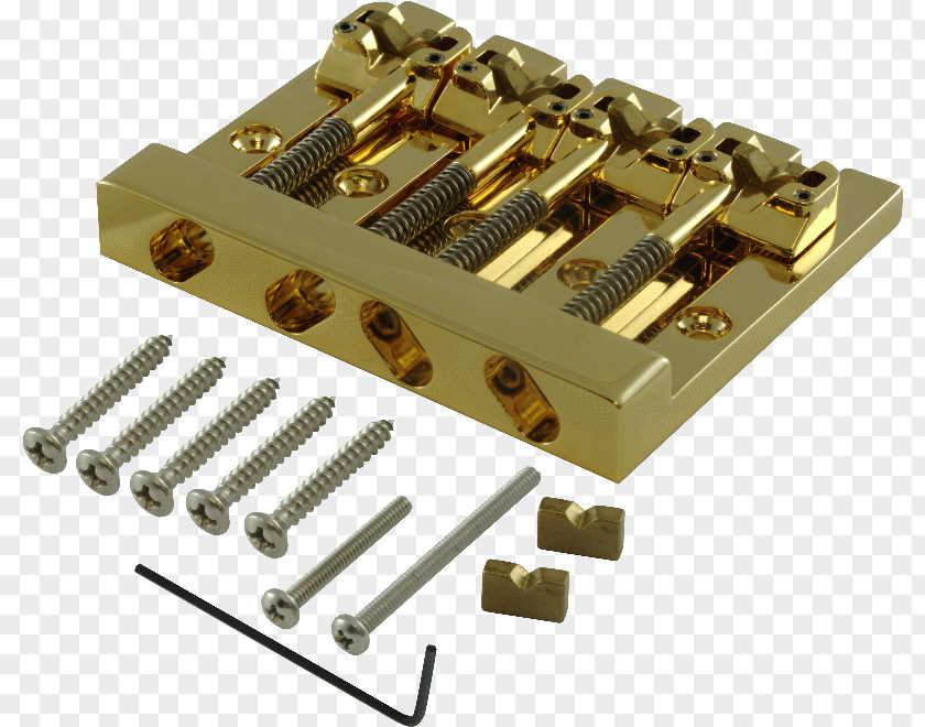 Gold String 01504 Electrical Connector Bridge Bass Guitar Fender Musical Instruments Corporation PNG