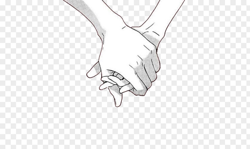 Holding Hands Drawing PNG