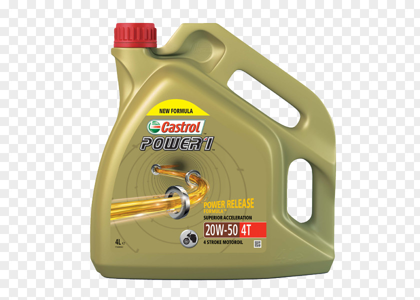Motorcycle Motor Oil Castrol Four-stroke Engine Lubricant PNG