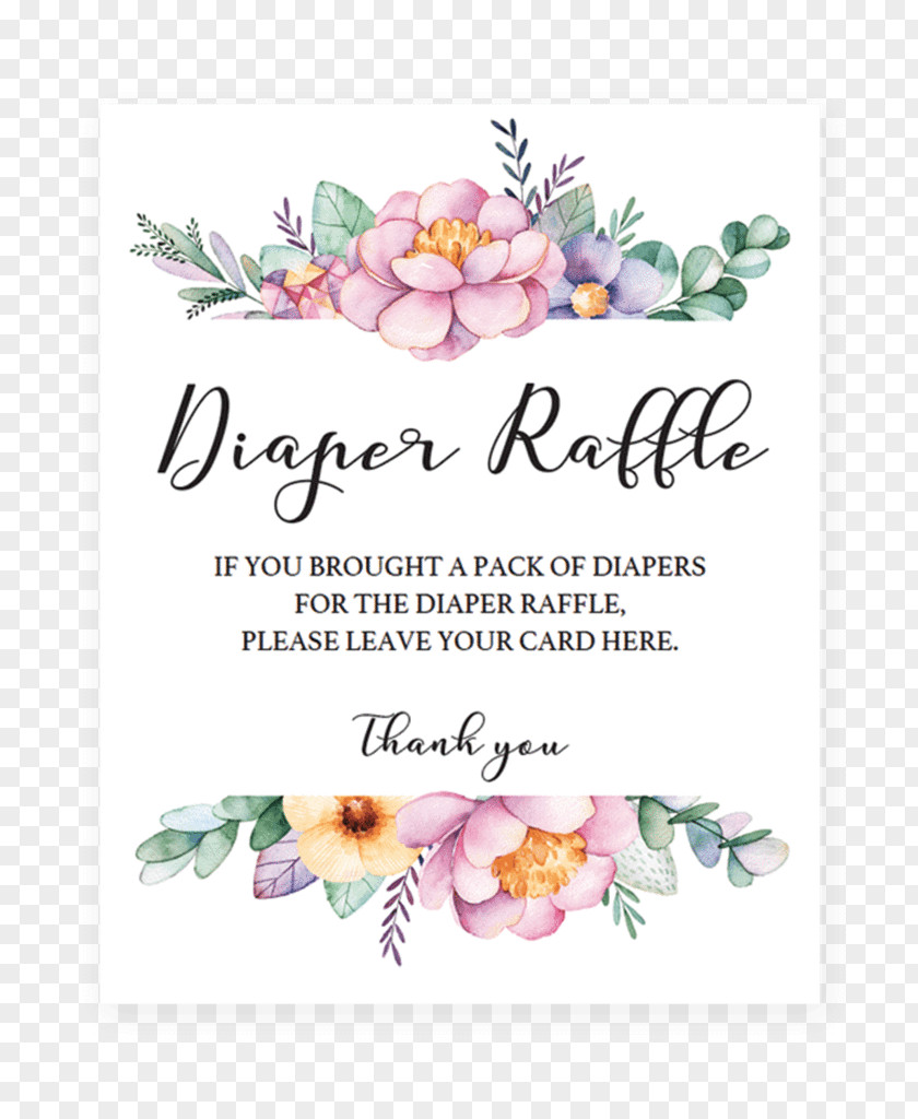 Raffle Tickets Diaper Cake Wedding Invitation Baby Shower PNG