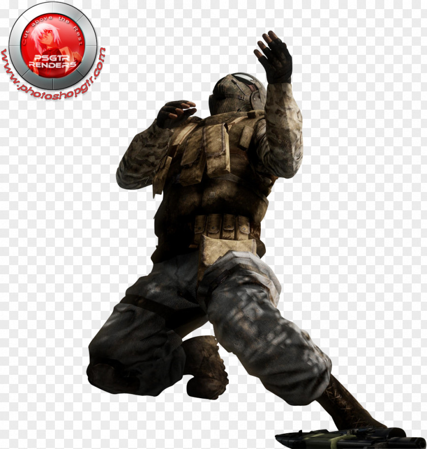 Soldier Infantry Mercenary Video Game Figurine PNG