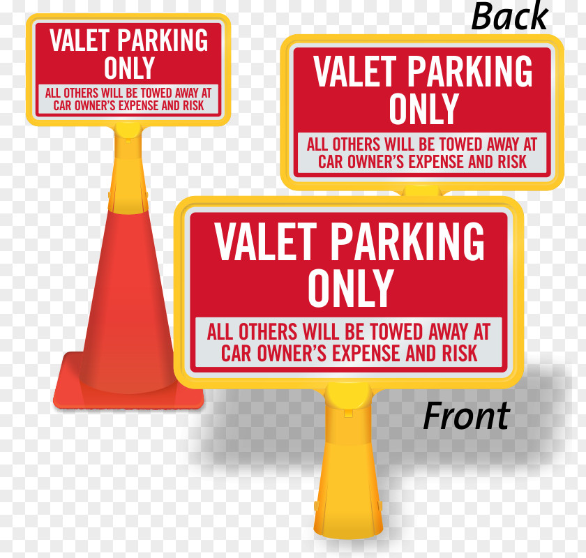 Valet Parking Traffic Sign Gratis PNG