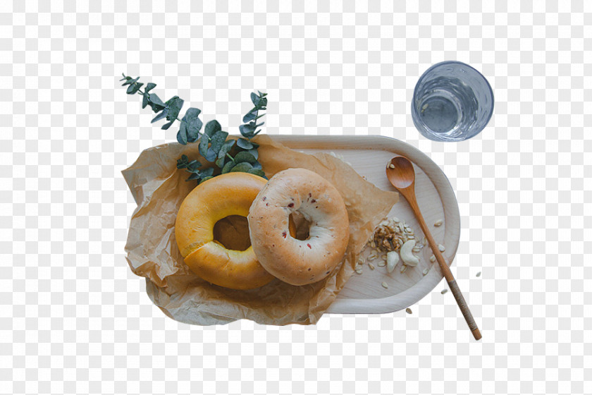 A Plate Of Donuts Doughnut Bread PNG
