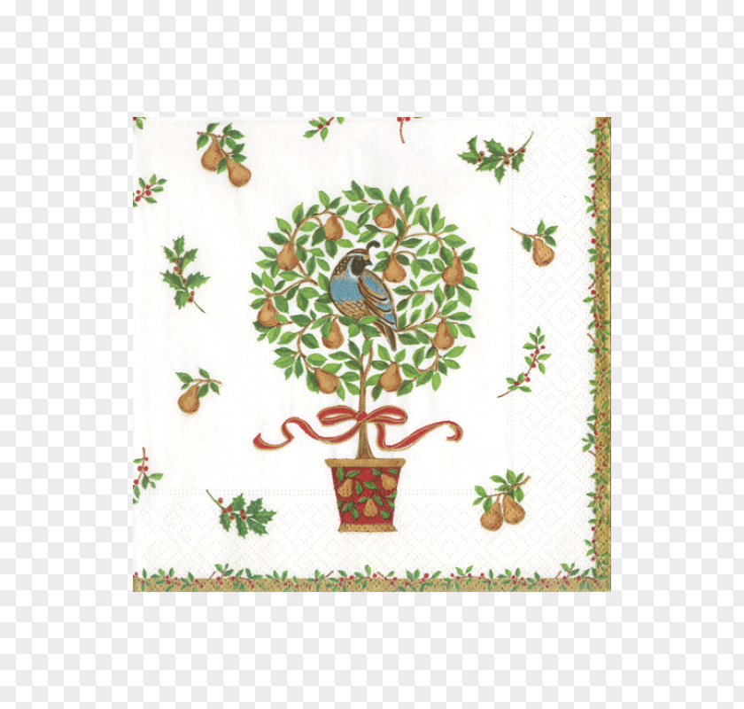 Napkin Paper Garden Rectangle Paradise Christmas Gift PNG