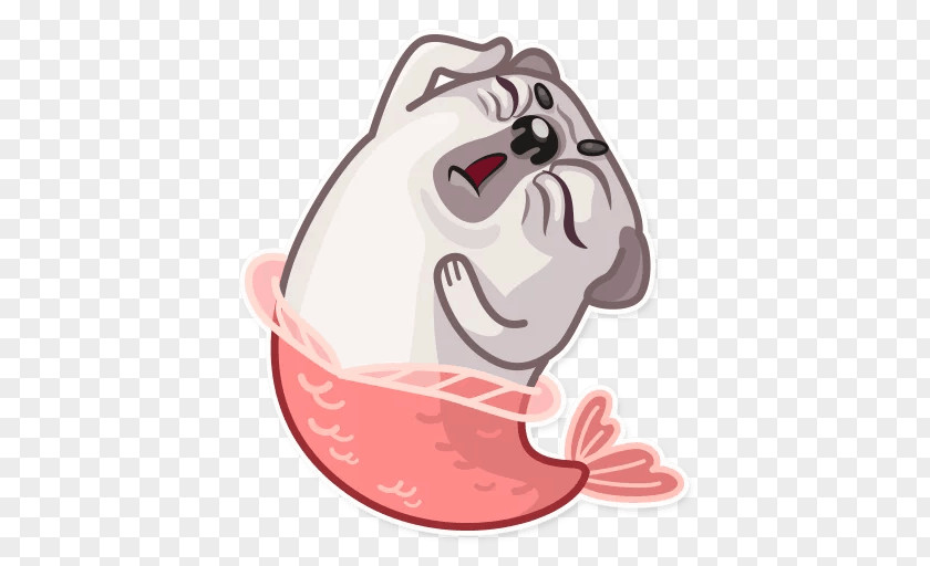 Pug Telegram Sticker VKontakte Mammal PNG